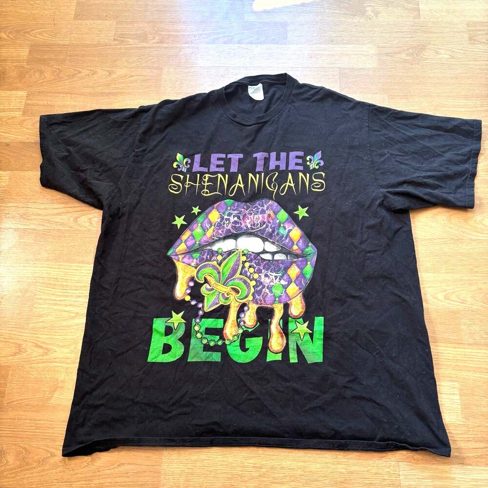 MARDI GRAS T SHIRT XXL 2XL Y2K